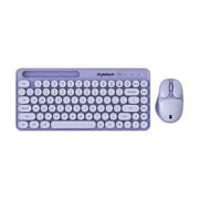 styletech MK520 Wireless Pastel Keyboard and Mouse Bundle - Lavender Purple, PC Compatible