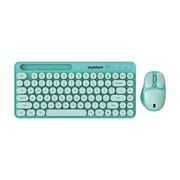 styletech MK520 Wireless Pastel Keyboard and Mouse Bundle - Mint - Compatible with PC