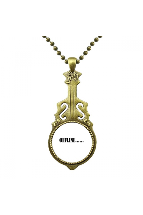 stylish characters offline necklantique guitar jewelry music pendant