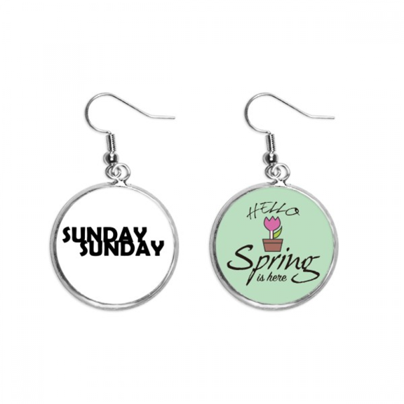 stylish characters sunday decoration dangle season sp earring jewelry