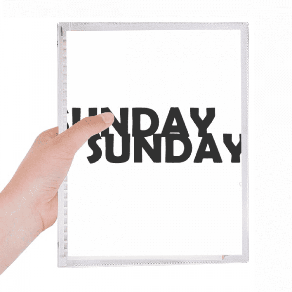 Sunday Notebook stylish characters sunday notebook loose diary refillable journal ...