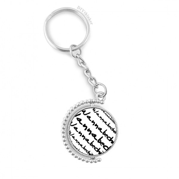 stylish characters wanna be chill rotatable keyholder disc accessories chain clip