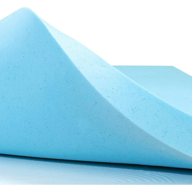 subrtex 3 Inch Memory Foam Mattress Topper Ventilated Gel Infused Bed