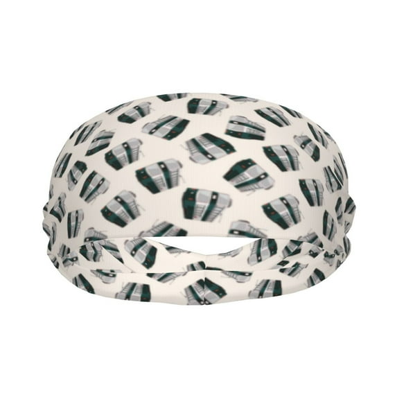 subway Print Sports Headbands for Men/Women Workout Headband Sweat band Headbands for Running, Yoga, Cycling, Football, Stretchy Unisex Hairband