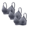 thumbnail image 1 of successthop 3 Pack Bras for Women Plus Size No Underwire Bralette Adjustable Strap No Show V Neck Everyday Wear M-2XL, 1 of 7