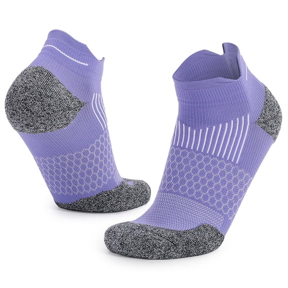 successthop Athletic Socks Men Low Cut Crew Cycling Workout Running Short Summer Soft Comfortable Sock Purple