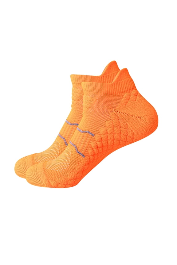 Athletic Socks Women Ankle Non Slip Short Workout Performance Ladies Low Cut Stay Dry Summer Sock Orange