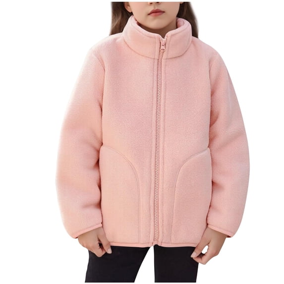 successthop Baby Winter Coat Toddler Girls Boys Thick Jacket Zipper Solid Fall with Pockets Warm Outwear Sizes 1-15