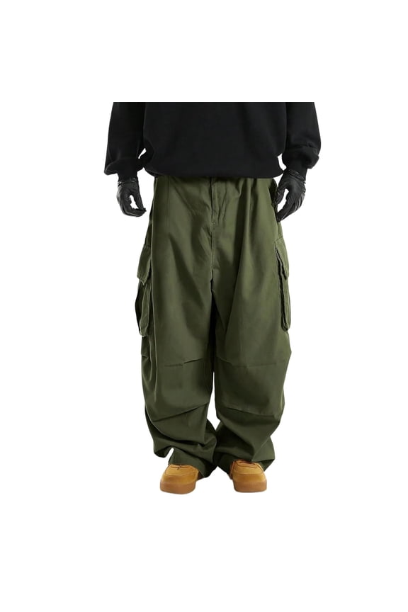 Baggy Sweatpants for Men Straight Leg Barrel Pant Oversized Bottoms Big and Tall Casual Clothes with Pockets
