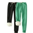 thumbnail image 1 of successthop Baggy Sweatpants for Women Plus Size Drawstring Joggers ELastic Solid Trousers Low Rise Loungewear 2 PC, 1 of 8