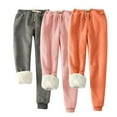 thumbnail image 1 of successthop Baggy Sweatpants for Women Plus Size Fleece Drawstring Joggers ELastic Trousers Low Rise Loungewear 3 PC, 1 of 8