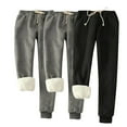 thumbnail image 1 of successthop Baggy Sweatpants for Women Plus Size Fleece Drawstring Joggers ELastic Trousers Low Rise Loungewear 3 PC, 1 of 7
