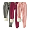 thumbnail image 1 of successthop Baggy Sweatpants for Women Plus Size Fleece Drawstring Joggers ELastic Trousers Low Rise Loungewear 3 PC, 1 of 5