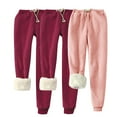 thumbnail image 1 of successthop Baggy Sweatpants for Women Plus Size Fleece Drawstring Joggers ELastic Trousers Low Rise Loungewear 3 PC, 1 of 8