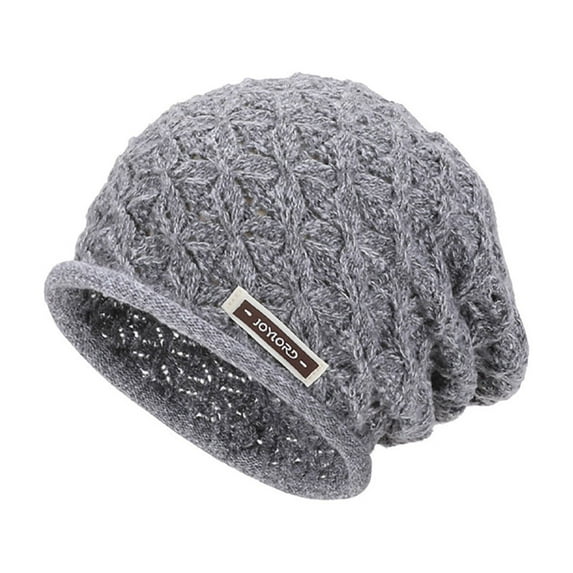successthop Beanie Hats for Women Knit Fleece Lined Warm Earflaps Stylish Solid Ladies Cold Weather Winter Accessories