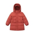 thumbnail image 1 of successthop Boys Winter Coat Girls Heavyweight Fleece Top Hooded Zipper Solid with Pockets Warm Clothes Sizes 3-12, 1 of 6