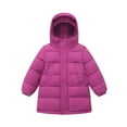 thumbnail image 1 of successthop Boys Winter Coat Girls Heavyweight Fleece Top Hooded Zipper Solid with Pockets Warm Clothes Sizes 3-12, 1 of 6