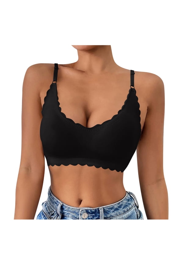 Bras for Women No Underwire Seamless Push Up Shapewear Solid Soft Comfortable Everyday Wear