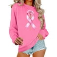 thumbnail image 1 of successthop Breast Cancer Sweatshirts for Women Graphic Oversized Plus Size Crewneck Long Sleeve Sweater Pullover Top XS, 1 of 4