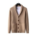 thumbnail image 1 of successthop Cardigan Sweaters for Men with Pockets Long Sleeve Lapel Tops Button Up Cardigan Heavyweight Fall Outwear, 1 of 9