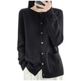 thumbnail image 1 of successthop Cardigan Sweaters for Women with Pockets Long Sleeve Crewneck Tops Button Up Knitwear Fall Casual Clothes, 1 of 5