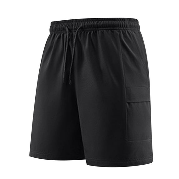successthop Cargo Shorts for Men Big Mens Drawstring Shorts Lightweight Bottoms Summer Vacation Clothes with Pockets XL