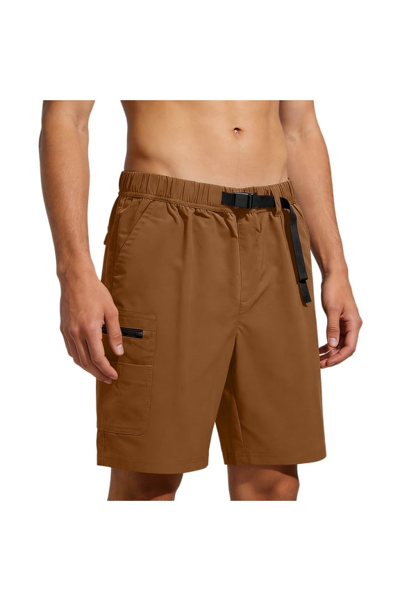 Cargo Shorts for Men Big and Tall Golf Belted Bottoms Straight Shorts Summer Workout Clothes with Pockets