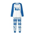 thumbnail image 1 of successthop Christmas Pajamas Couples 2 People Tree Long Sleeve Crewneck Tops and Pj Pant Sleepwear with Pockets Blue, 1 of 5