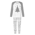 thumbnail image 1 of successthop Christmas Pajamas Couples Plus Size Tree Long Sleeve Crewneck Tops and Pj Pant Sleepwear with Pockets Gray, 1 of 7