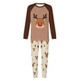 thumbnail image 1 of successthop Christmas Pajamas Matching Couple Deer Long Sleeve Crewneck Pullover Tops and Pj Pant Sleepwear with Pockets, 1 of 7