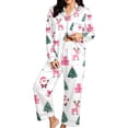thumbnail image 1 of successthop Christmas Pjs Women Merry 2 Piece Tree Long Sleeve Party Reindeer Shirts Gifts Pants Holiday Loungewear, 1 of 6