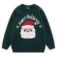 thumbnail image 1 of successthop Christmas Sweater for Men Long Sleeve Santa Marry Festival Casual Loose Plus Size Crewneck Knitwear Tops, 1 of 2