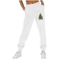 thumbnail image 1 of successthop Christmas Womens Sweatpant Graphic Printed Fleece Drawstring Sportpants ELastic Lightweight Joggers Trousers, 1 of 4