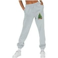 thumbnail image 1 of successthop Christmas Womens Sweatpant Graphic Printed Fleece Drawstring Sportpants ELastic Lightweight Joggers Trousers, 1 of 4