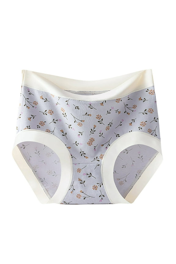 Panties for Women High Waisted Coverage Brief Comfortable Breathable Casual Underwear