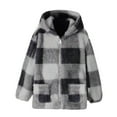 thumbnail image 1 of successthop Girls Winter Coat Boys Jacket Hooded with Cute Ear Zipper with Pockets Warm Outwear Sizes 8-14, 1 of 9