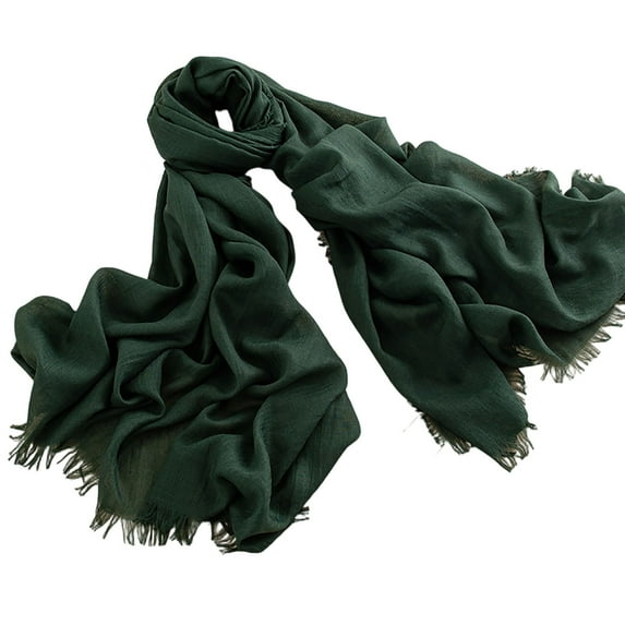 successthop Green Scarf for Women Shawl Spring Elegant Ladies Sophisticated Neck Scarf Soft Sun Protection Vacation