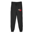 thumbnail image 1 of successthop Gym Sweatpants Women Fleece Drawstring Sportpants ELastic Heart Printed Joggers Low Rise Trousers, 1 of 5