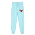 thumbnail image 1 of successthop Gym Sweatpants Women Fleece Drawstring Sportpants ELastic Heart Printed Joggers Low Rise Trousers, 1 of 5