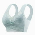 thumbnail image 1 of successthop Lace Bralette for Women Wireless Push Up Seamless Wide Straps Bras No Show T Shirt Ladies Everyday Wear Blue, 1 of 7