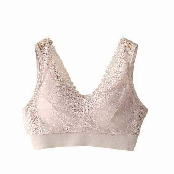 successthop Lace Push Up Bras for Women No Show Soft Solid Seamless Breathable Lift Comfortable Sport Bralette