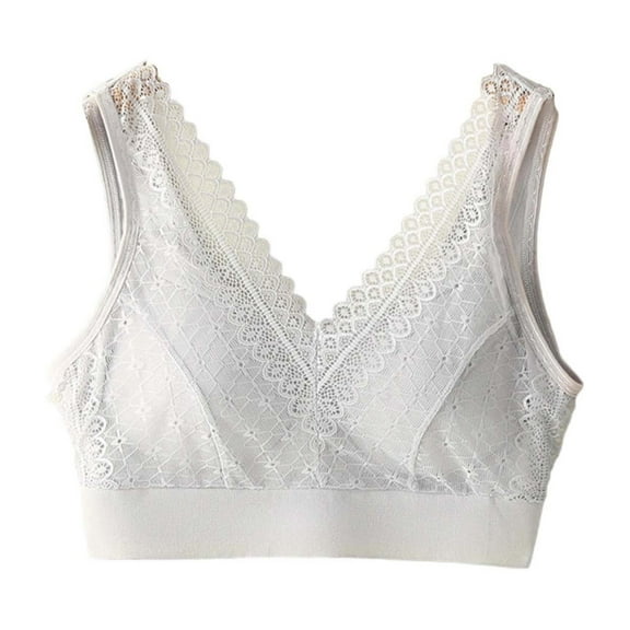 successthop Lace Push Up Bras for Women No Show Soft Solid Seamless Breathable Lift Comfortable Sport Bralette