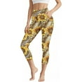 thumbnail image 1 of successthop Leggings Plus Size Women Casual Loose Capri Pants with Pockets Yoga Elastic Capris Floral Summer Bottoms S, 1 of 8