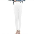 thumbnail image 1 of successthop Leggings for Women High Waist Blended Fleece Comfortable Pant Soft Trousers Print Winter Bottom White S, 1 of 9