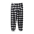 thumbnail image 1 of successthop Maternity Pajama Pants for Women Fuzzy Winter Joggers Adjustable Waist Warm Trousers Plaid Loungewear, 1 of 3