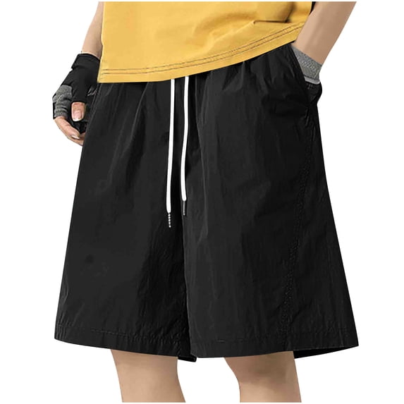 successthop Men Basketball Shorts with Pockets Long Big and Tall Drawstring Bottoms Workout Shorts Oversized Clothes L