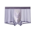 thumbnail image 1 of successthop Mens Plus Size Underwear Support Pouch Comfortable Lightweight Stretch Solid Boxer Brief Purple 4XL, 1 of 6