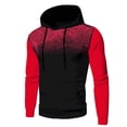 thumbnail image 1 of successthop Mens Pullover Hoodies with Pockets Long Sleeve Hoodie Drawstring Pullover Top Gradient Fall Gym Streetwear, 1 of 4