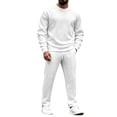 thumbnail image 1 of successthop Mens Sweat Suits Sets 2 Piece Long Sleeve Crewneck Sweatshirt and Sweatpant Winter Tracksuit with Pockets S, 1 of 9