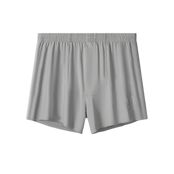successthop Mens Underwear Boxer Briefs Comfortable Soft Stretch Solid Everyday Wear Underpant Gray XL